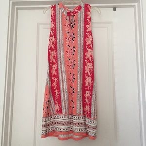 Pink patterned sundress